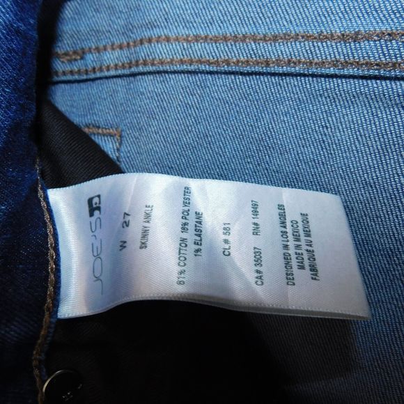 Joe's Jeans Ladies Size 27 Designer Skinny Ankle Mid Wash Stretch Denim - Picture 5 of 9